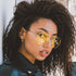 Gold UFO Spaceship Earrings